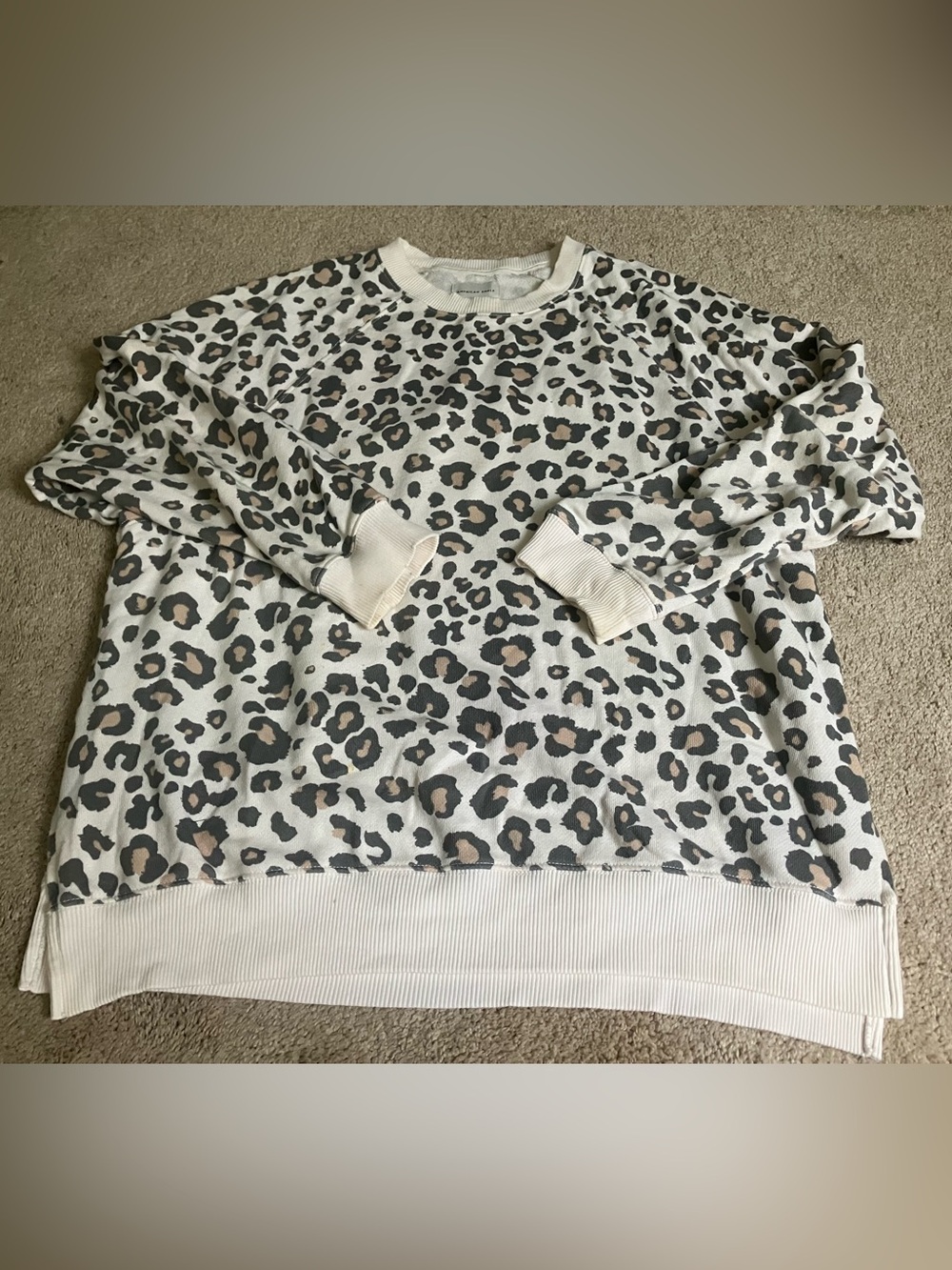 American Eagle Outfitters Leopard Print Jegging Fit Sweatshirt
